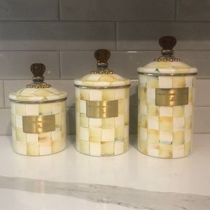 MacKenzie Childs canister set